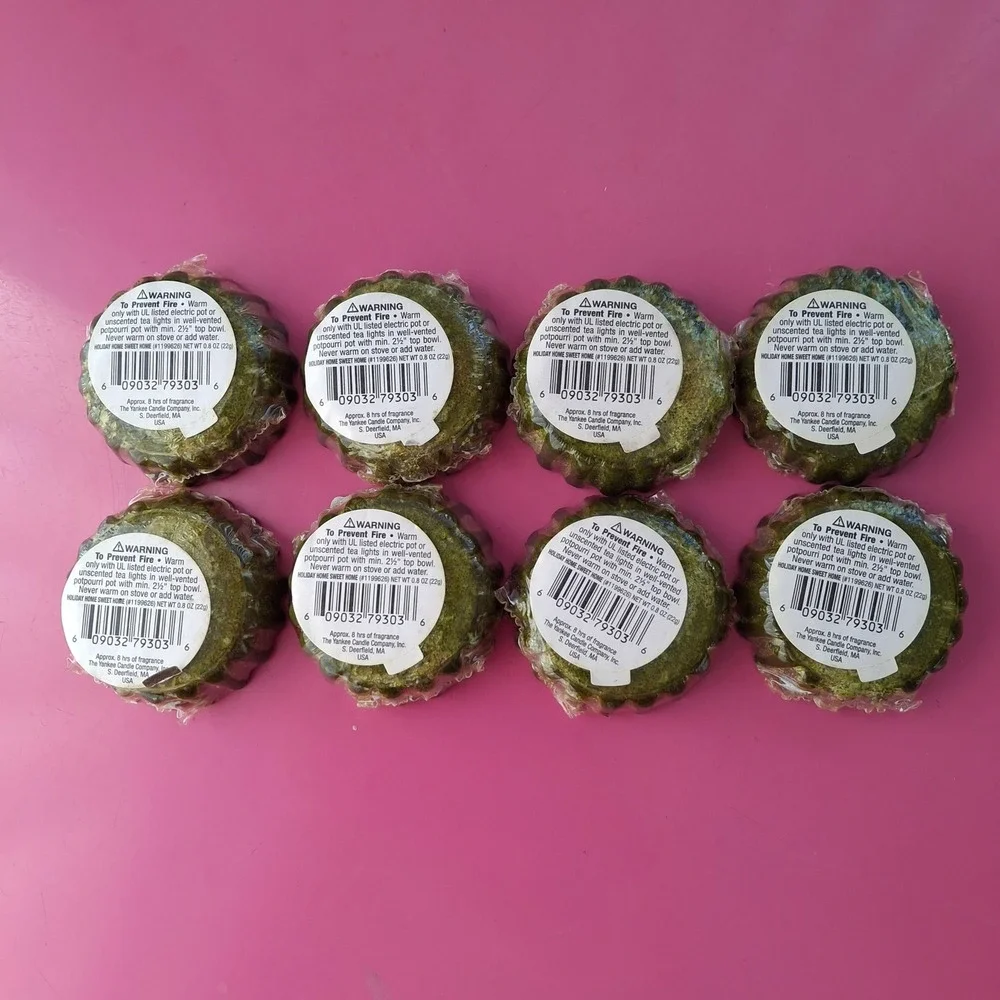 Yankee Candle HOLIDAY HOME SWEET HOME Wax Melts Tarts Lot of‎ 8 Retired